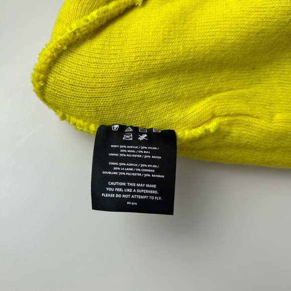 NOBULL‎ Waffle Beanie Yellow Unisex - Picture 6 of 9